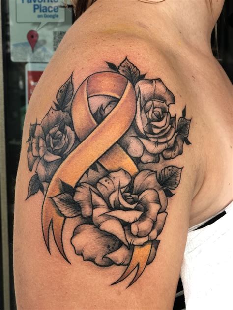 Cancer ribbon tattoos are worn by survivors. Childhood cancer ribbon | Cancer ribbon tattoos, Cancer ...
