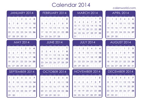 2014 Yearly Calendar Template Excel Your Ultimate Guide Besttemplates234