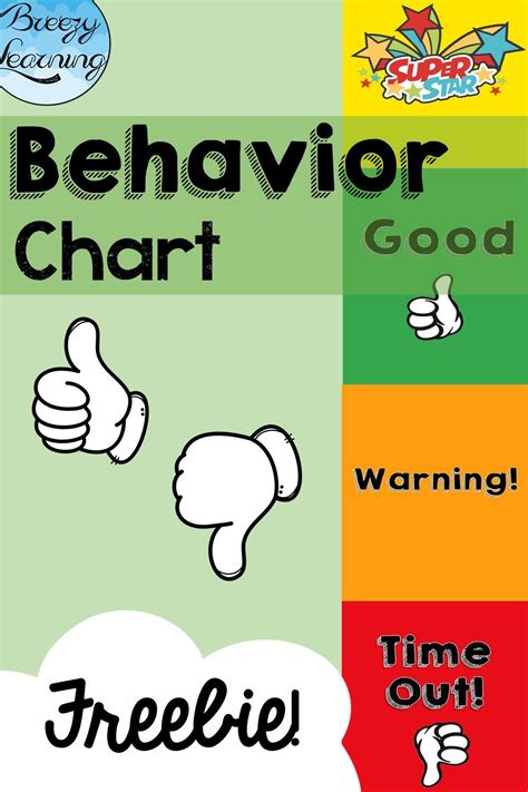 Free Behavior Clip Chart Behavior Clip Charts Behaviour Chart Star