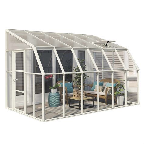 Rion Sun Room 2 8x12 Lean To Greenhouse Hg7612 Free Shipping