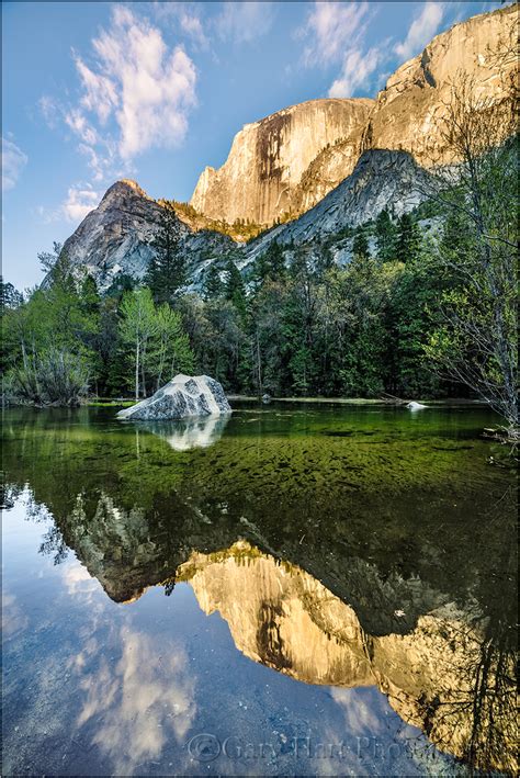 Evening Reflection Mirror Lake Yosemite Landscape And Rural Photos