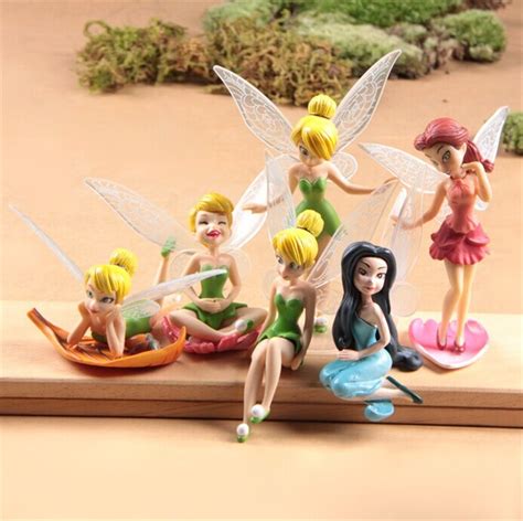 New 6pcs Set Princess Tinker Bell 3 Action Figure Toys Pvc T Tinker Bell Figure Toyaction