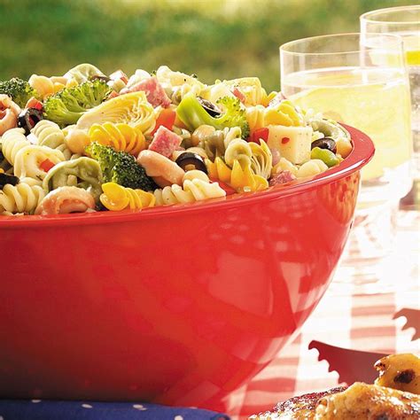 Easy Pasta Salad For A Crowd Recipe How To Make It