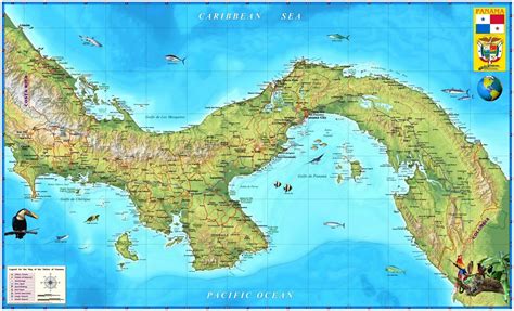 Peta dunia adalah peta yang berisikan seluruh wilayah. Peta Negara Panama | Republic of Panama Map