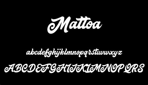Mattoa Free Font