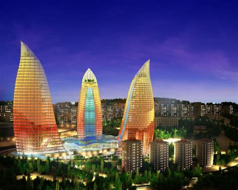 Flame Tower Baku Azerbaijan Facts Land