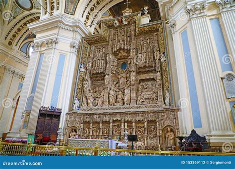 Zaragoza Spain July 1 2019 Beautiful Interior Of Cathedral