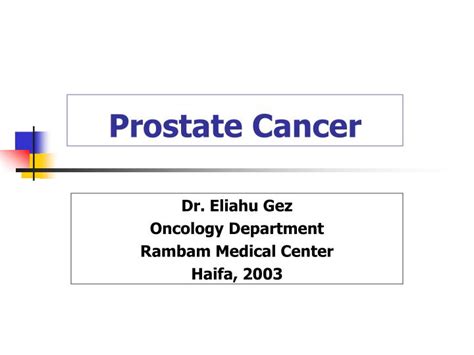 Ppt Prostate Cancer Powerpoint Presentation Free Download Id