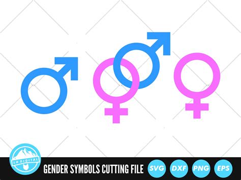 Buy Gender Symbols Svg Files Male Female Symbol Cut Files Online In India Etsy