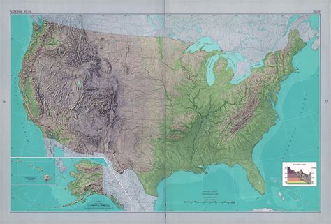 Large Detailed Shaded Relief Map Of The Usa Vidiani Maps Of All Hot