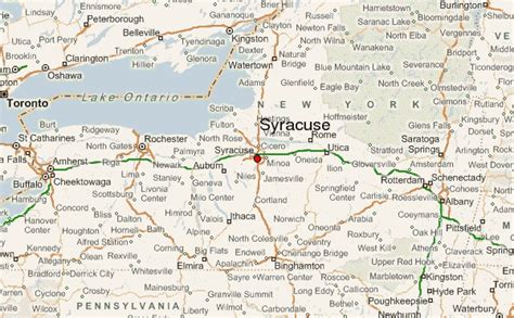 New York State Map Syracuse Map