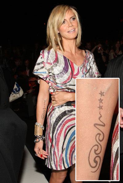 Tattoo Styles For Men And Women Heidi Klums Tattoo Inside Arm