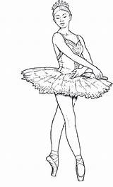Coloring Ballet Dancers Dancer Adult Ballerina Depending Obtain Various Card Use sketch template