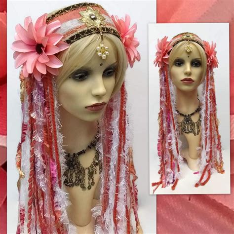 Fairy Queen Festival Headpiece Tribal Fusion Headdress Etsy