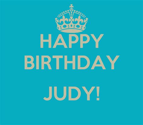 Happy Birthday Judy Poster Amy Keep Calm O Matic