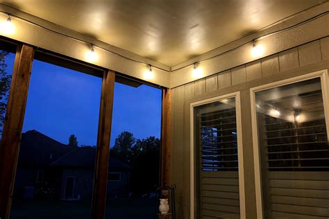 How To Hang String Lights On Covered Patio Step By Step