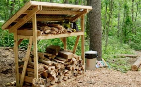 Firewood Shed For Your Fire Pit Free Woodworking