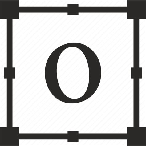 Alphabet Greek Letter Omicron Icon
