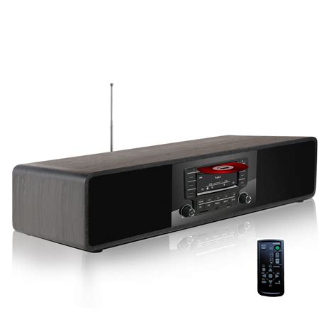 KEiiD Compact CD/MP3 Player Stereo Wooden Desktop Bluetooth Hi-Fi ...