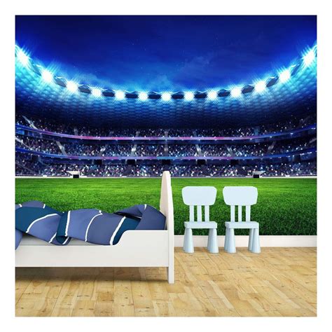 Buy Football Stadium Pitch Sports Wallpaper Mural Photo Kids Bedroom