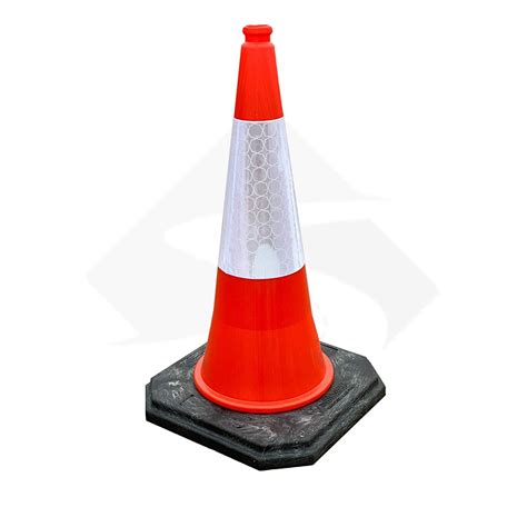 Heavy Duty Self Weighted 750mm Road Traffic Cones Pack Of 15 Cones