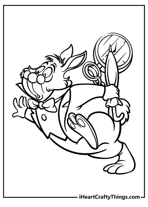 Alice In Wonderland Printable Coloring Pages