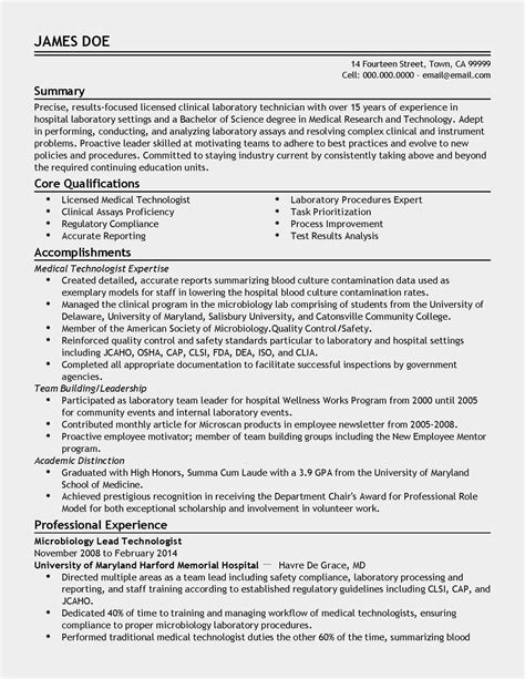 A laboratory technician participates in activities related to medical and analytical technical activities involved in an organization. Free Collection 20 Medical Laboratory Technician Resume ...