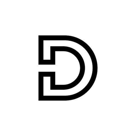 Premium Vector Modern D Monogram Logo Design
