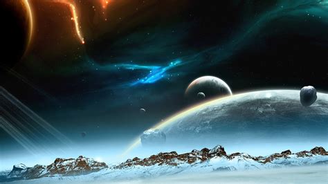 Space Planet Landscape Universe Night Sky Hd Wallpapers Desktop