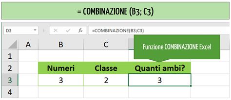 Calcolo Combinatorio Excel Funzione Combinazione Excel Per Tutti