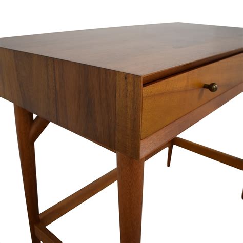 46% OFF - West Elm West Elm Mid Century Acorn Single Drawer Desk / Tables