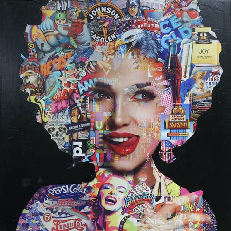 Pop Art Face 4 By Wojtek Babski 2020 Painting Acrylic Collage On