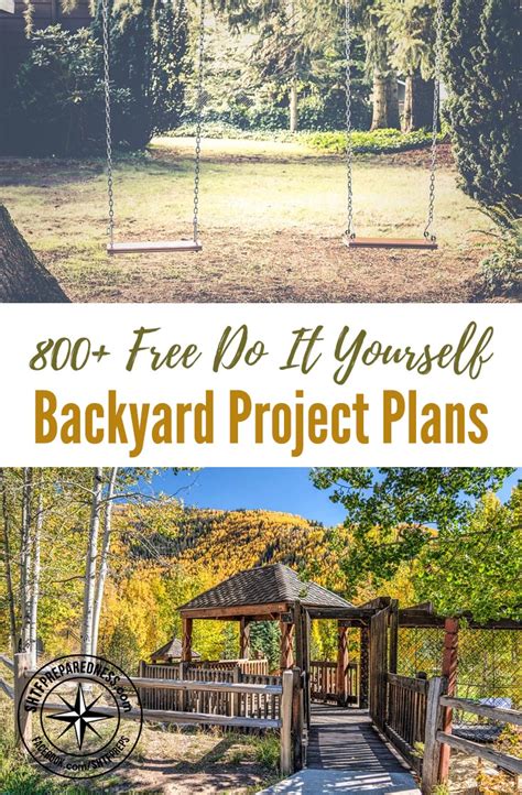 Tired of your yard looking like the moon? 800+ Free Do It Yourself Backyard Project Plans
