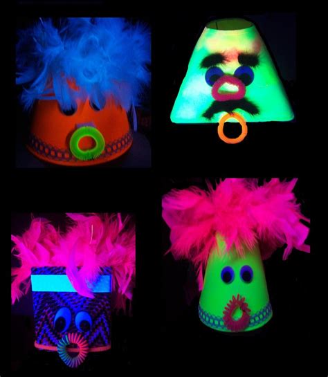 Blacklight Lampshade Puppet Kit 5 Inch Blue His Hands Puppets
