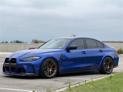 Bmw M3 G80 Blue Bc Forged Kl14 Wheel Front
