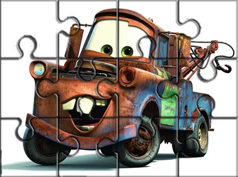 Printable Rusty Cars Puzzles