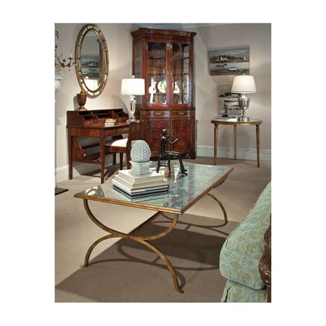 Made of mango wood, glass and metal. Rectangular Gold Coffee Table With Glass Top | Swanky ...