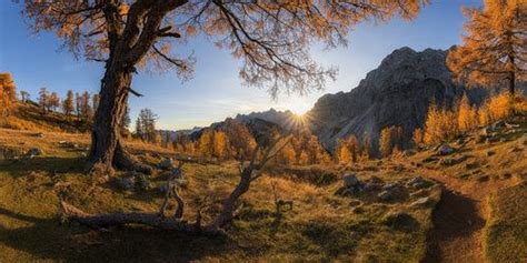 Autumn Paradise By Ales Krivec Landscape Features Julian Alps Paradise
