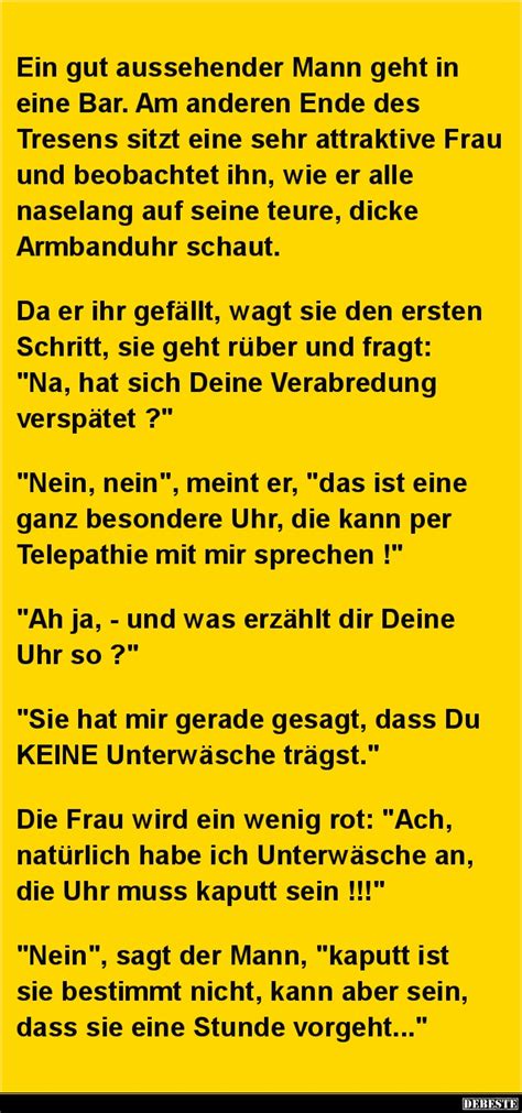 It's not just the lockdown, it's autumn. Ein gut aussehender Mann geht in eine Bar.. | Lustige ...