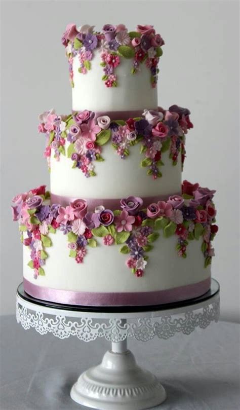 992 Best Images About Wedding Cakes White Lavender Or