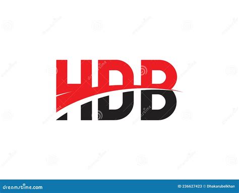 Hdb Letter Initial Logo Design Vector Illustration Stock Vector