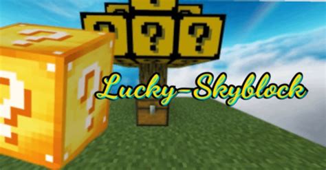 Lucky Skyblock Map 119 Mcpebedrock 9minecraftnet