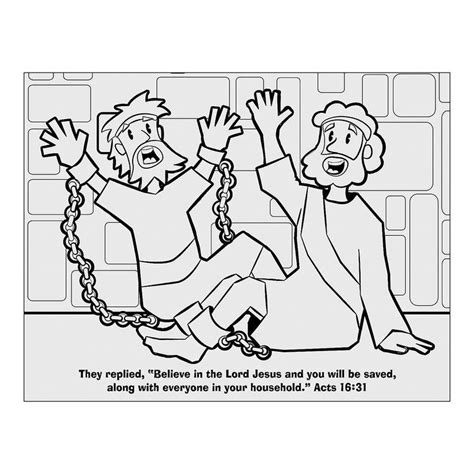 Which natural disaster would you most like to. Paul And Silas Coloring Page | Sunday school coloring ...