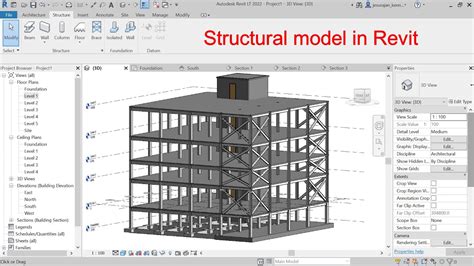 Structural Modeling In Revit Youtube