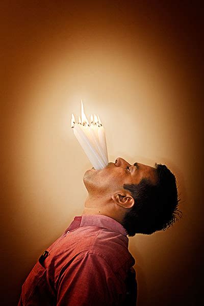 Video Watch Daring Dinesh Upadhyaya Stuff 15 Burning Candles In His Mouth For Gwr Day