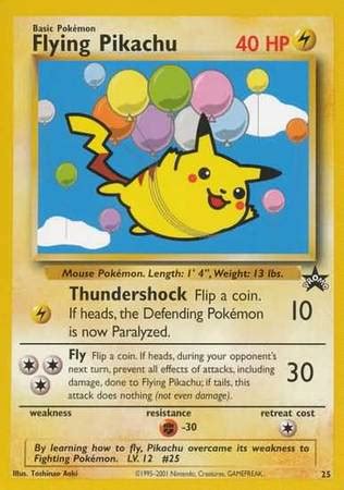 We did not find results for: Flying Pikachu - 25 - Rare - Pokemon Wizards Black Star Promos - Pokemon