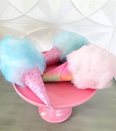 Set Of 3 Pastel Cotton Candy Food Prop Perfect For Candy Etsy Food