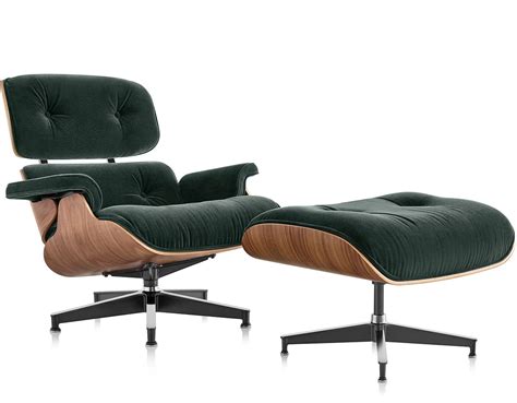 Rich leather upholstery combines with a groundbreaking molded plywood shell to offer a truly remarkable piece both in terms of style and comfort. Eames® Lounge Chair & Ottoman In Mohair Supreme ...
