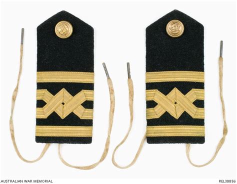 Pair Of British Merchant Navy Master Rank Epaulettes Captain H W