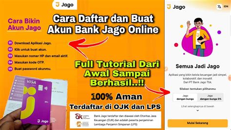 Cara Daftar Bank Jago Online Cara Buat Akun Bank Jago Tanpa Npwp